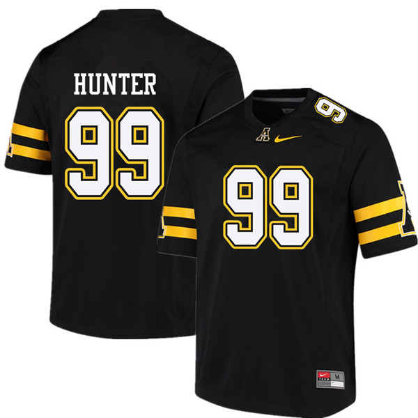 Men #99 John Hunter Appalachian State Mountaineers College Football Jerseys Sale-Black